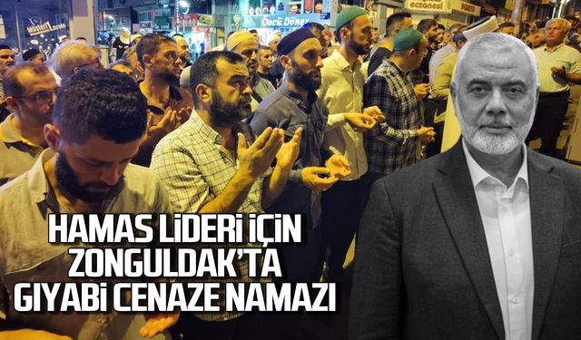 Hamas Lideri için Zonguldak'ta gıyabi cenaze namazı