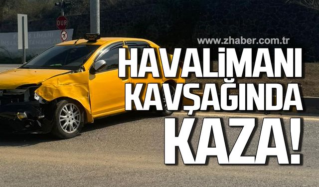 Havalimanı Kavşağında kaza!