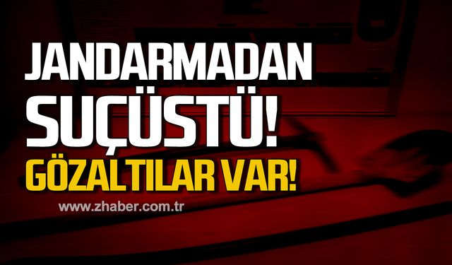 Karabük’te jandarmadan kaçak kazı yapanlara suçüstü! Gözaltılar var!