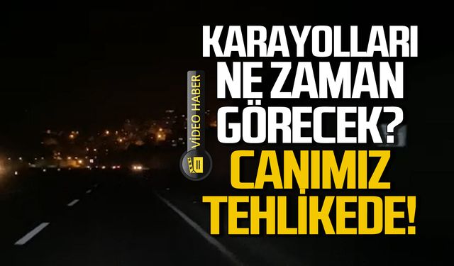 Zonguldak Kilimli yolunda tehlike! Karayolları ne zaman görecek?