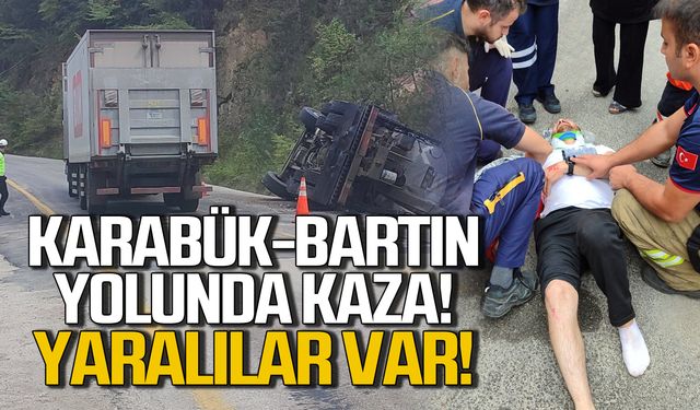 Karabük Bartın yolunda kaza! Yaralılar var!