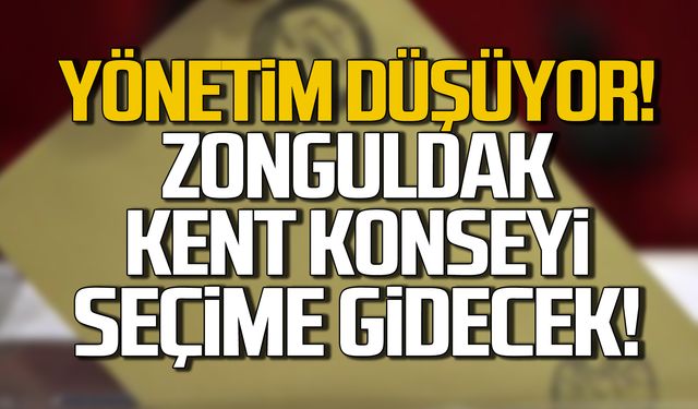 Zonguldak Kent Konseyi'nde seçim kararı!