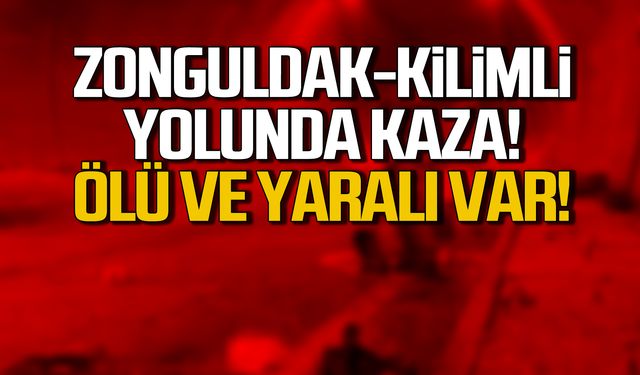 Zonguldak Kilimli yolunda kaza! Ölü ve yaralı var!