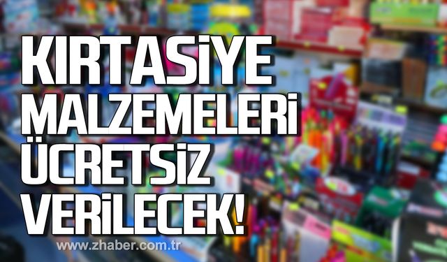 Kdz. Ereğli Belediyesi duyurdu! Kırtasiye malzemeleri ücretsiz verilecek!