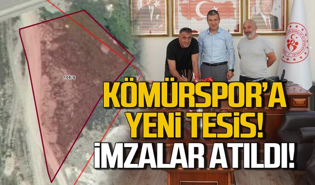 Kömürspor'a yeni tesis! İmzalar atıldı!