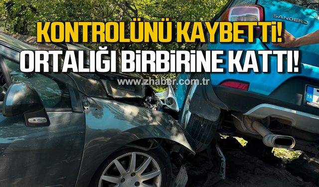 Bartın'da kaza! Araçlar birbirine girdi!