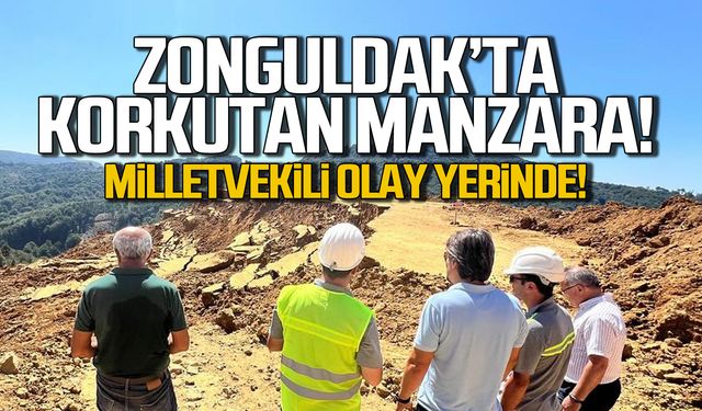 Zonguldak'ta korkutan manzara! Milletvekili olay yerinde!