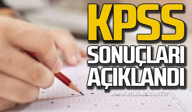 KPSS lisans sınavı sonuçları açıklandı!