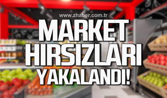 Bartın'da market hırsızları yakalandı!