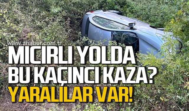 Çaycuma'da mıcırlı yolda bu kaçıncı kaza! Yaralılar var!