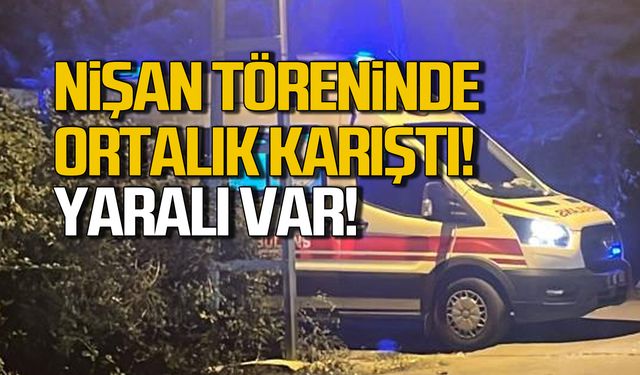 Devrek'te nişan töreninde ortalık karıştı! Yaralı var!