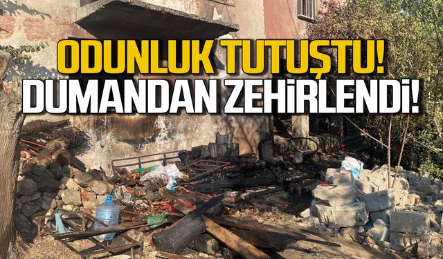 Karabük'te odunluk tutuştu! Dumandan zehirlendi!