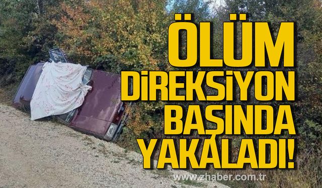 Karabük'te ölüm sürücüyü direksiyon başında yakaladı!