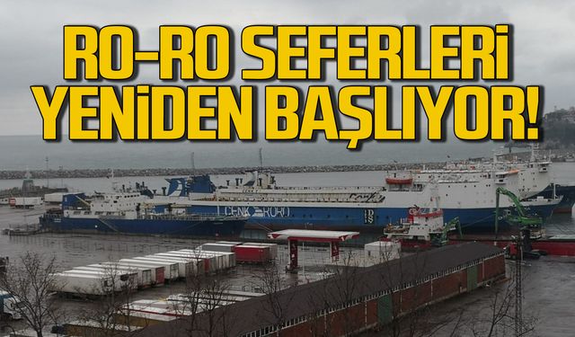 Zonguldak'tan Ro-Ro seferleri yeniden başlıyor!