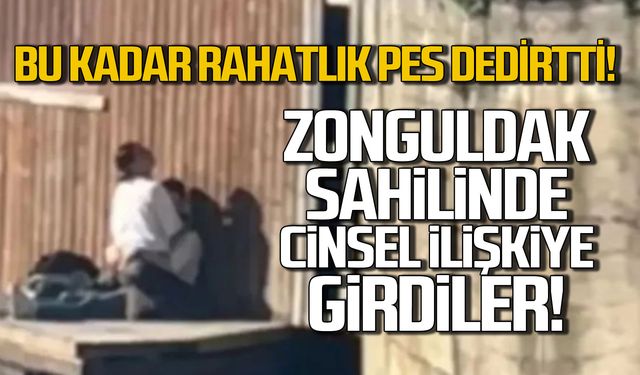 Zonguldak sahilinde cinsel ilişkiye girdiler!