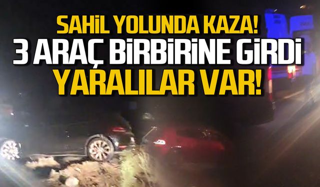 Kilimli Zonguldak sahil yolunda kaza! Yaralılar var!