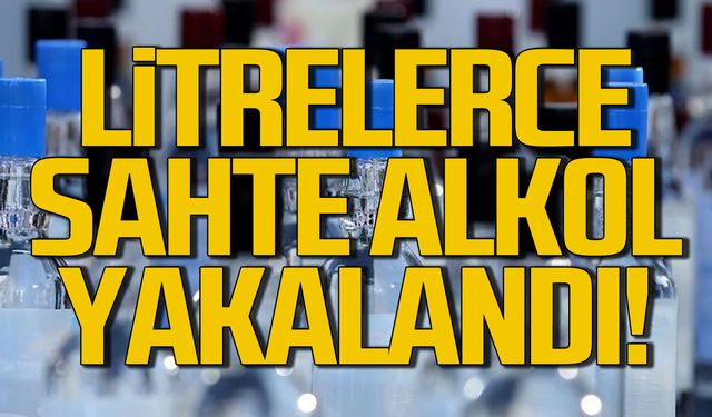 Karabük'te litrelerce sahte alkol yakalandı!