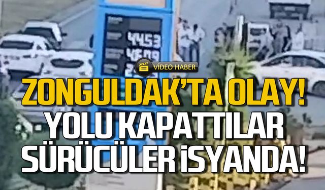 Sürücüler isyanda! Yolu kapatıp davul zurna çaldılar!