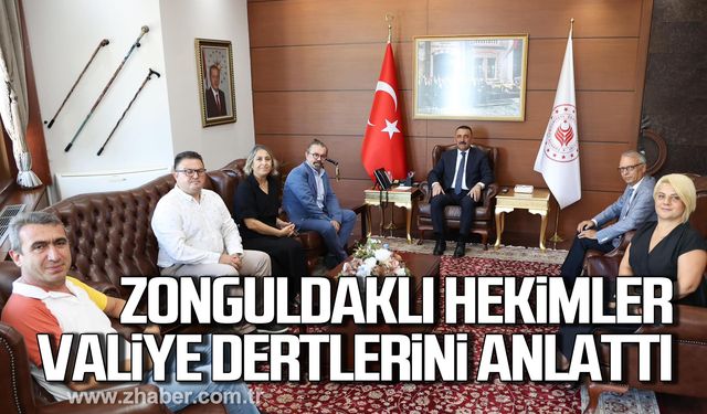 Zonguldaklı hekimlerden Vali Hacıbektaşoğlu'na ziyaret!