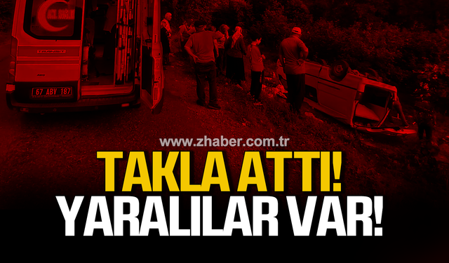 Alaplı yolunda kaza! Yaralılar var!