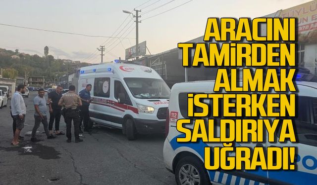 Aracını tamirciden almak istedi! Saldırıya uğradı!