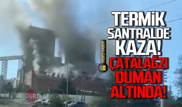 ÇATES'te kaza! Çatalağzı duman altında!