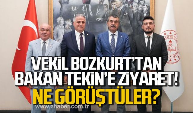 Vekil Bozkurt'tan Bakan Tekin'e ziyaret! Ne görüştüler?