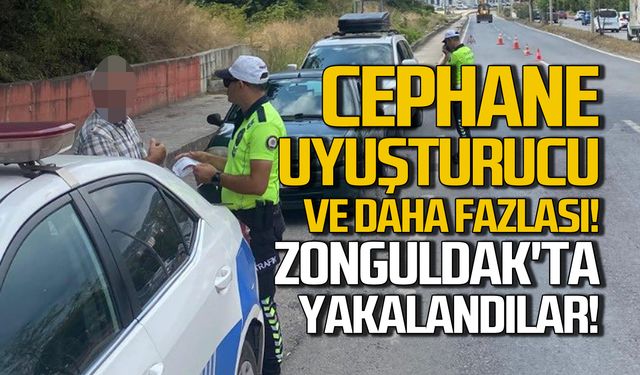 Silah uyuşturucu ve daha fazlası!   Zonguldak'ta yakalandılar!