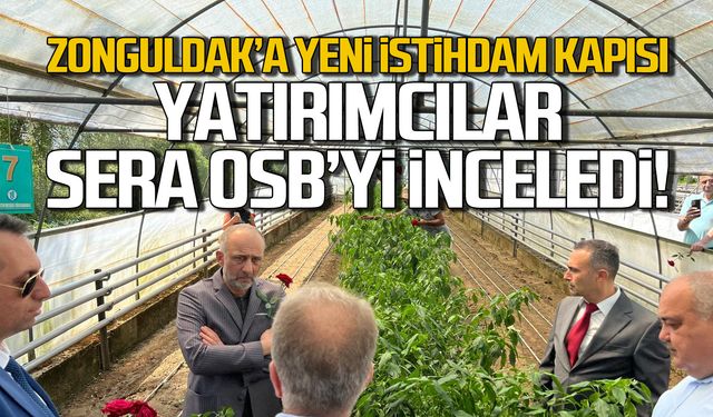 Zonguldak'a istihdam sağlayacak! Yatırımcılar Sera OSB projesini inceledi!