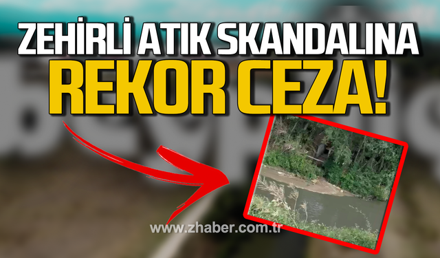 Bolu'da dereye zehirli atık bırakan Beypiliç'e rekor ceza!