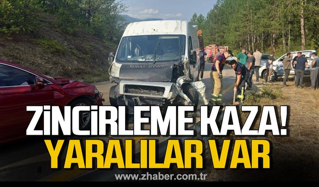 Karabük'te zincirleme kaza! Yaralılar var!