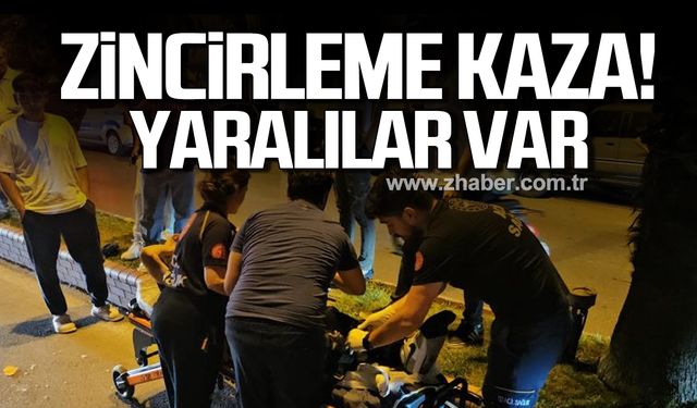 Kdz. Ereğli'de zincirleme kaza! Yaralılar var!