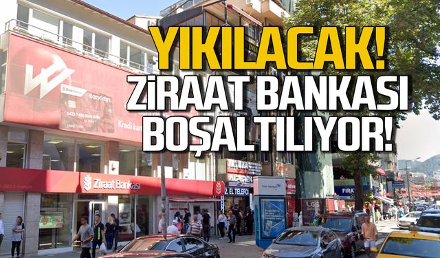 Ziraat Bankası Gazipaşa Şubesi boşaltılıyor!