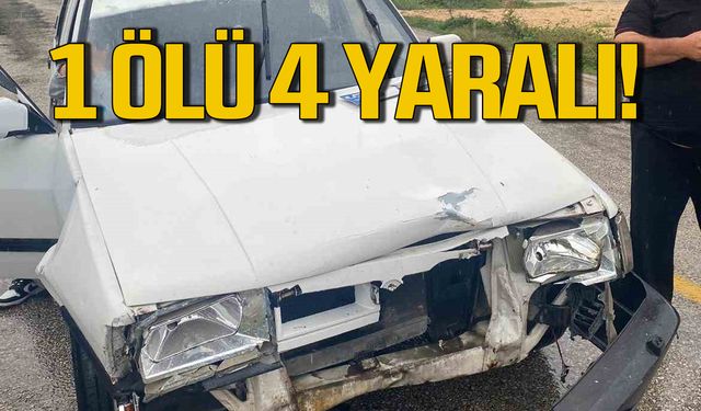 Karabük'te kaza! 1 ölü 4 yaralı!