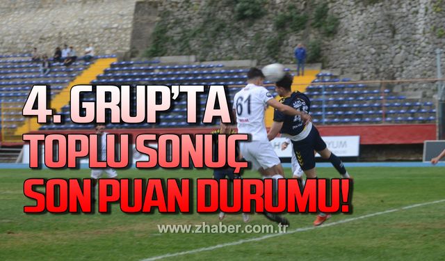 4. Grup’ta toplu sonuç ve son puan durumu!