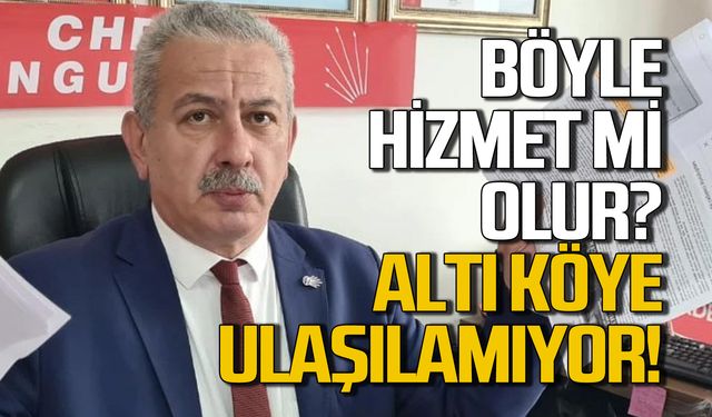 Zonguldak'ta 6 köye ulaşılamıyor! Böyle hizmet mi olur!