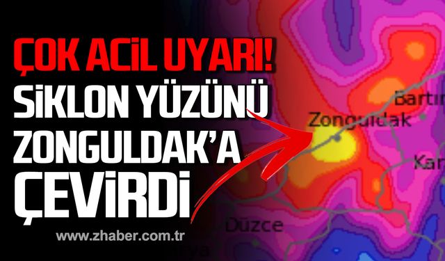 Çok acil uyarı! Siklon yüzünü Zonguldak'a çevirdi!