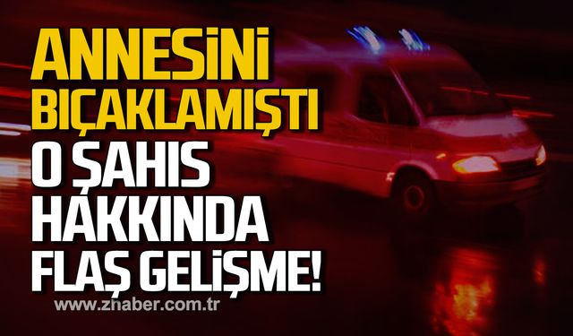 Annesini bıçaklamıştı! O şahıs hakkında flaş gelişme!