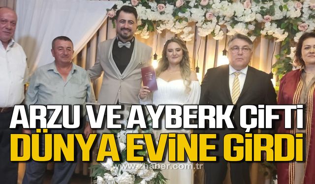 Arzu Karaustaoğlu ile Ayberk Aygün dünya evine girdi