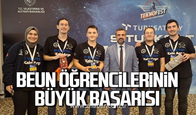 BEUN öğrencileri TEKNOFEST’te adını ilk üçe yazdırdı!