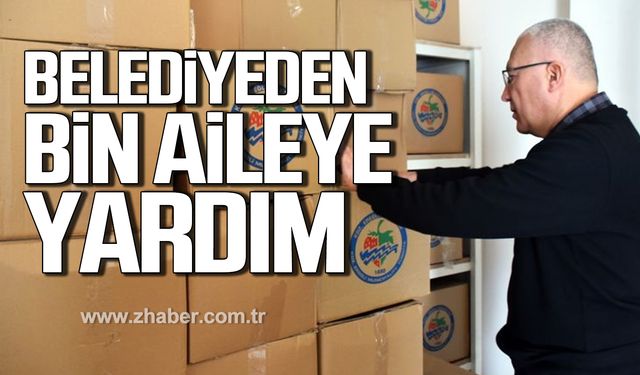 Kdz. Ereğli Belediyesi'nden bin aileye gıda yardımı!