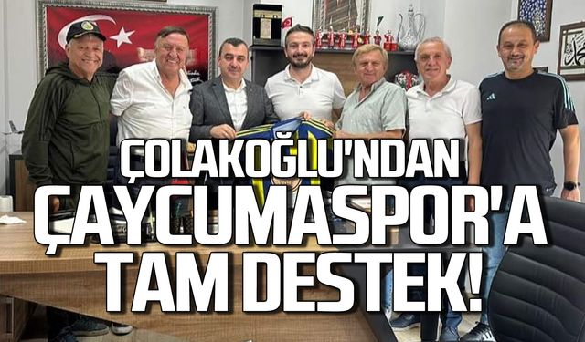 Çolakoğlu'ndan Çaycumaspor'a tam destek