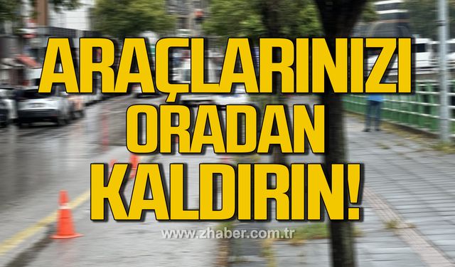 Taşkın riskine karşı araçlar kaldırılıyor!