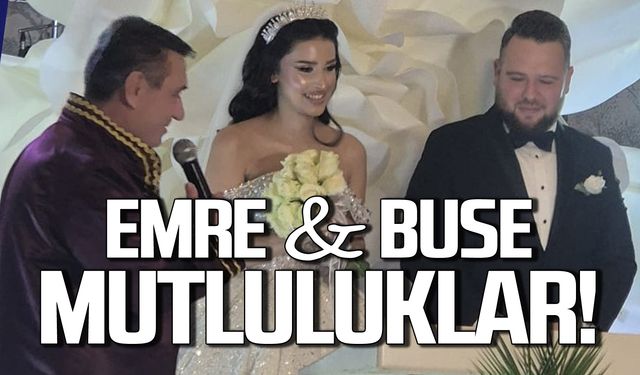 Emre Demir ve Buse Özkul dünyaevine girdi