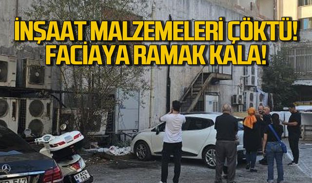 Ereğli'de olay! İnşaat malzemeleri çöktü!