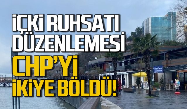 Zonguldak Belediyesi'nin içki düzenlemesi CHP'yi ikiye böldü.