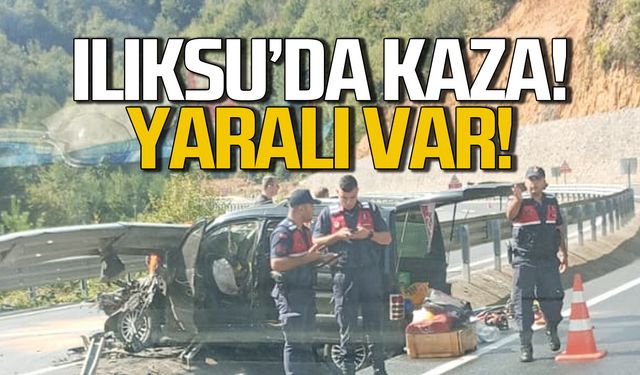 Ilıksu'da kaza! Yaralı var!