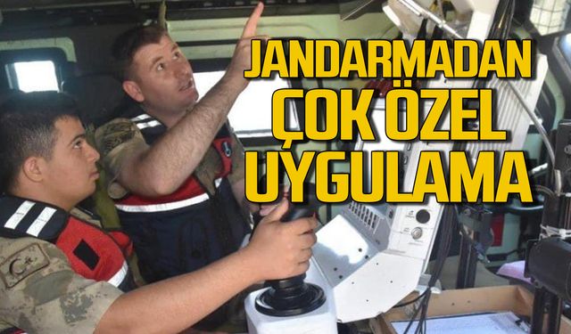 Jandarmadan özel bireylere çok özel uygulama!