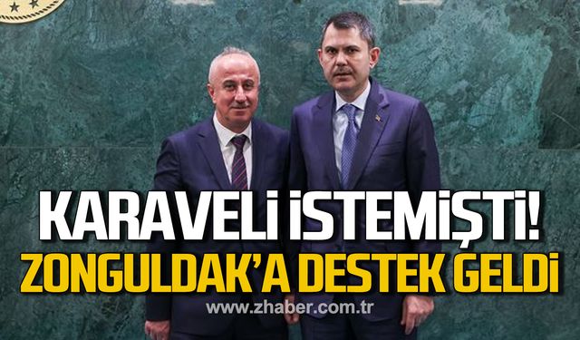 Necdet Karaveli istemişti! Zonguldak'a 10 Milyon TL'lik destek geldi!