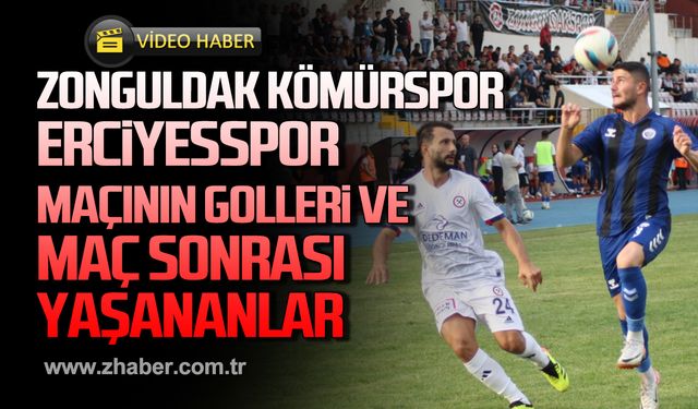 Zonguldak Kömürspor ve Kayseri Erciyesspor karşılaşmasının golleri!